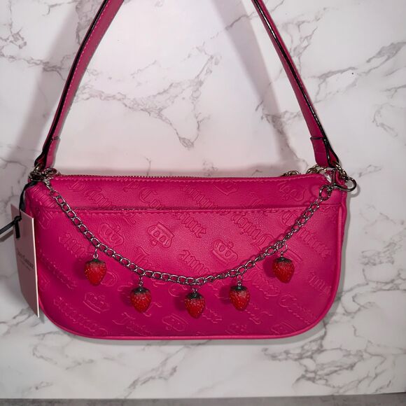 Red Strawberry purse Charm Novelty Chain Strap - Picture 1 of 3